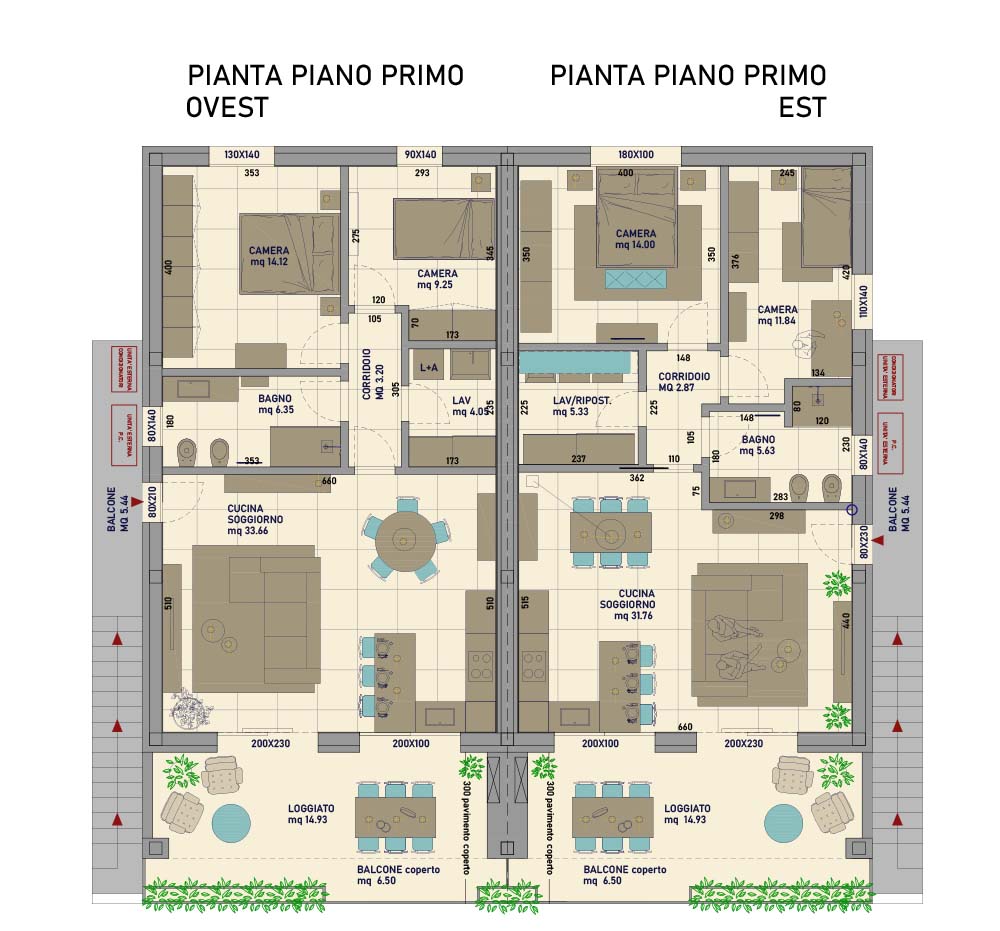 Leno trilocali su palazzina